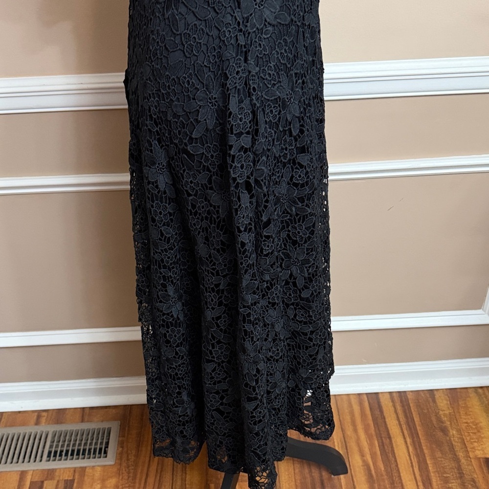 Just Me Black Lace Midi Dress - Picture 8 of 11